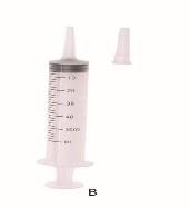 syringe with catheter tip 50ml PE bag 25pcs/middle