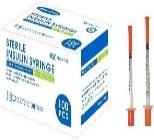 insulin syringe 1 ml , 30G Individual