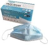 Face mask ear loop 3ply with filter paper 50pcs/box