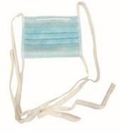 Non-woven face mask tie one 3ply